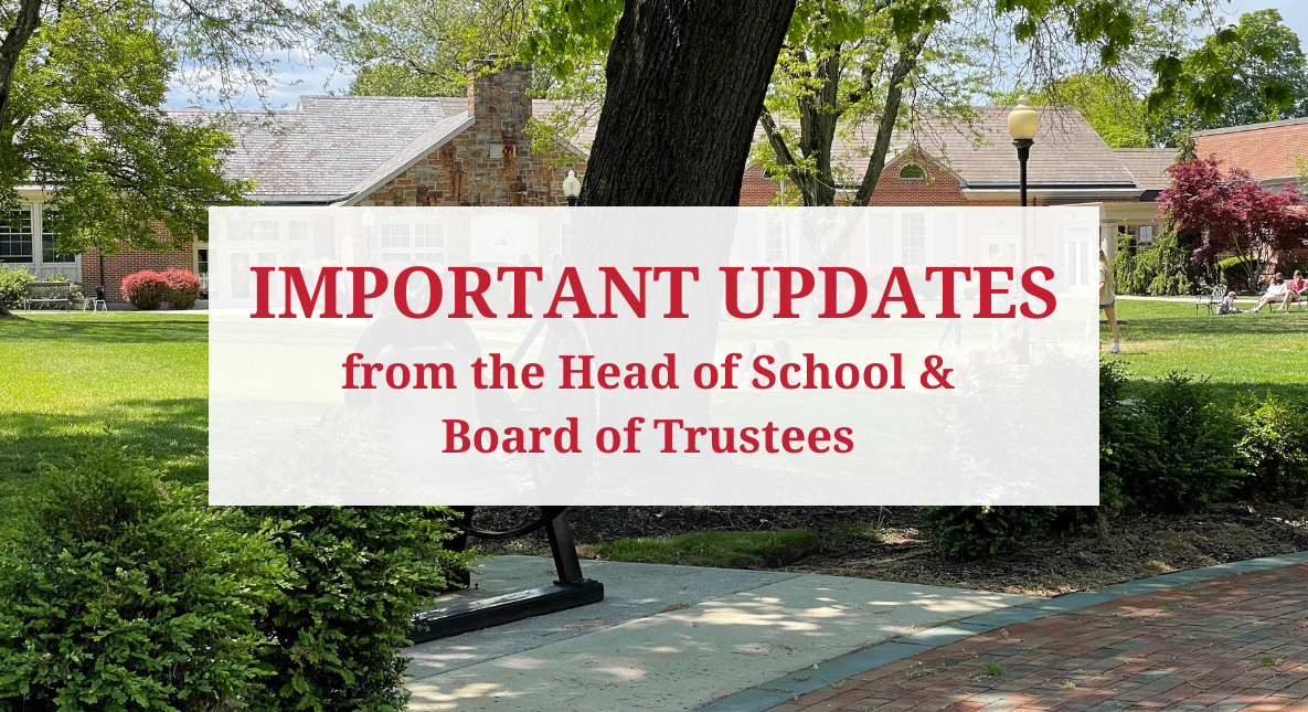 Important Updates from the Head of School & Board of Trustees May 2023